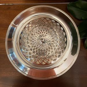 Silver plate floral arranger